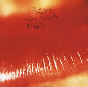 Orange-rotes Cover von Kiss Me Kiss Me Kiss Me – The Cure